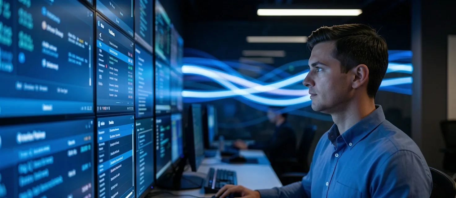 Centro de operaciones de seguridad con monitores de análisis de logs